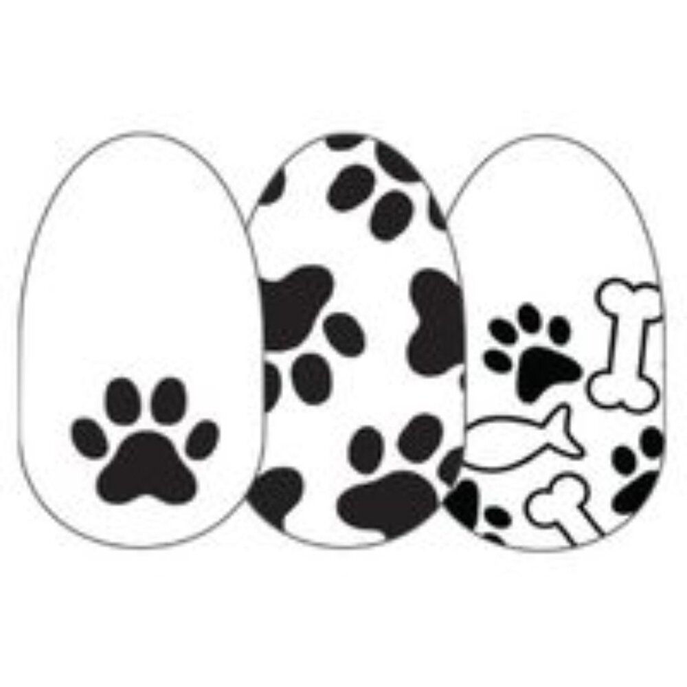 Retired Color Street Party Paws Overlay